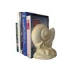 Image 1 : SET OF 2 8" ANTIQUE STYLE WHITE CAST IRON BOOK ENDS
