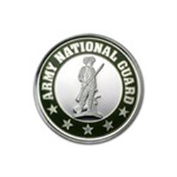 1 oz Silver Rnd - Army National Guard (Enameled, w/Box