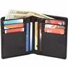 Image 1 : Embassy Men's Solid Genuine Lambskin Leather Bi-Fold Wa