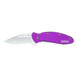 KERSHAW SCALLION ALUMINUM JEWEL PURPLE TONE KNIFE OVERA