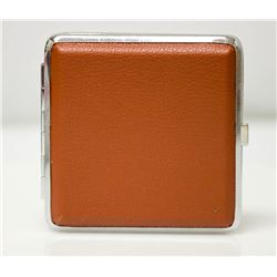 BROWN LEATHER STYLED CIGARETTE CASE