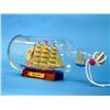 Image 1 : Nautical Red Flying Cloud Ship in a Bottle 11" on Woode