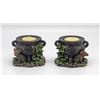 Image 1 : 2 CAULDRON CANDLE HOLDERS