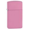 Image 1 : GENUINE SLIM ZIPPO MATTE PINK LIGHTER