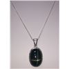 Image 2 : 12.01 CTW BLACK STAR PENDANT .925 STERLING SILVER