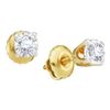 Image 1 : 14KT Yellow Gold Two Tone 0.20CTW ROUND DIAMOND LADIES