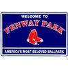 Image 1 : RED SOX EMBOSSED PARKING METAL SIGN