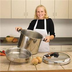 Precise Heat 30qt 12-Element "Waterless" Stockpot with