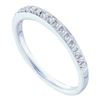 Image 1 : 14KT White Gold 0.12CTW DIAMOND FASHION BAND