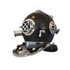 Image 1 : COLLECTIBLE SOLID CHROME 17" MARK V BLACK DIVERS HELMET