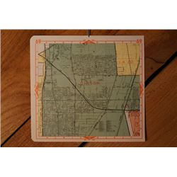 GENUINE AUTHENTIC 1971 MAP OF CARSON CA