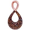 Image 1 : 10KT Rose Gold 0.14CTW DIAMOND FASHION PENDANT