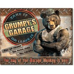 GRUMPYS METAL SIGN