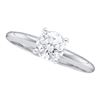 Image 1 : 14KT White Gold 0.20CTW DIAMOND ROUND SOL. (EXCELLENT)