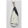 Image 2 : 15.78 CTW PEMIPRECIOUS STONE PEAR CUT PENDANT  .925 STE