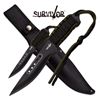 Image 1 : 12" AND 8" FULL TANG FIXED BLADE KNIVES 2PIECE SET