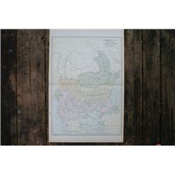 GENUINE AUTHENTIC 1901 MAP OF TURKEY