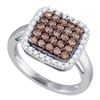 Image 1 : 10KT White Gold 1.07CTW COGNAC DIAMOND LADIES FASHION R