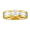 Image 1 : 14KT Yellow Gold Two Tone 0.15CTW DIAMOND MEN'S FASHION