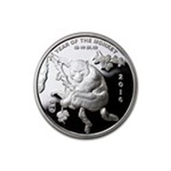 1/2 oz Silver Round - (2016 Year of the Monkey)