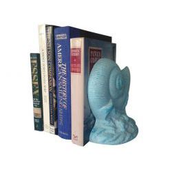 SET OF 2 8" WHITE WASHED CAST IRON NAUTICAL BOOK ENDS