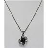 Image 1 : NOBLE BLACK PEARL CZ NECKLACE