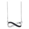 Image 1 : 10KT White Gold 0.06CTW BLACK DIAMOND FASHION PENDANT