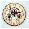 Image 1 : Day of the Dead Wall Clock measures   11 1/2" Takes 1 A