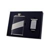 Image 1 : Visol Descent 8oz Flask and Zippo Lighter Gift Set