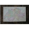 Image 1 : GENIUNE AUTHENTIC 1901 MAP OF SWITZERLAND
