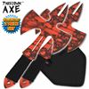 Image 1 : 4 PIECE SET OF ORANGE THROWING AXES