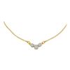 Image 1 : 14KT Yellow Gold 0.50CTW DIAMOND FLOWER NECKLACE