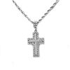 Image 1 : STAINLESS STEEL CROSS CZ PENDANT COMES W/CHAIN