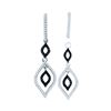 Image 1 : 10KT White Gold 0.50CTW BLACK DIAMOND FASHION EARRING