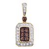 Image 1 : 10KT Yellow Gold 0.26CTW COGNAC DIAMOND LADIES FASHION