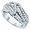 Image 1 : 14KT White Gold 0.96CTW DIAMOND FASHION BAND