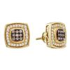 Image 1 : 14KT Yellow Gold 0.50CTW COGNAC DIAMOND LADIES FASHION