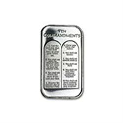 1 oz Silver Bar - Ten Commandments (Chinese)