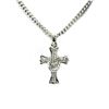 Image 1 : STAINLESS STEEL CROSS CZ PENDANT COMES W/CHAIN