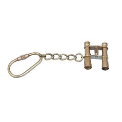 SOLID BRASS 5" BINOCULAR KEYCHAIN