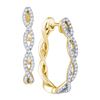 Image 1 : 10K Yellow-gold 0.49CT DIAMOND FASHION HOOPS