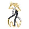 Image 1 : 10KT Yellow Gold 0.12CT DIAMOND FASHION PENDANT