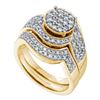 Image 1 : 14K Yellow-gold 1.01CT DIAMOND FASHION BRIDAL SET