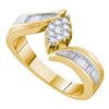 Image 1 : 14KT Yellow Gold 0.25CT DIAMOND FASHION RING