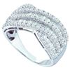 Image 1 : 14K White-gold 1.52CT DIAMOND FASHION BAND