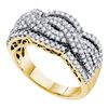 Image 1 : 14KT Yellow Gold 0.74CTW DIAMOND FASHION BAND
