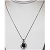 Image 1 : NOBLE BLACK PEARL CZ NECKLACE;