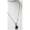 Image 2 : NOBLE BLACK PEARL CZ NECKLACE;