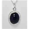 Image 1 : BEAUTIFUL SILVER PENDANT WITH BLUE TANZANITE STONE CTW
