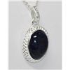 Image 2 : BEAUTIFUL SILVER PENDANT WITH BLUE TANZANITE STONE CTW